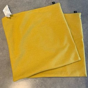 20x20 Yellow pillow covers
